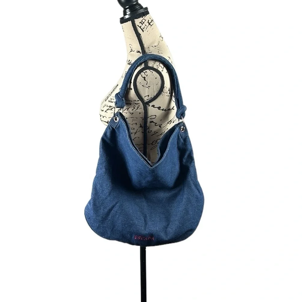 Escada Ibiza Hippie Denim Hobo Bag